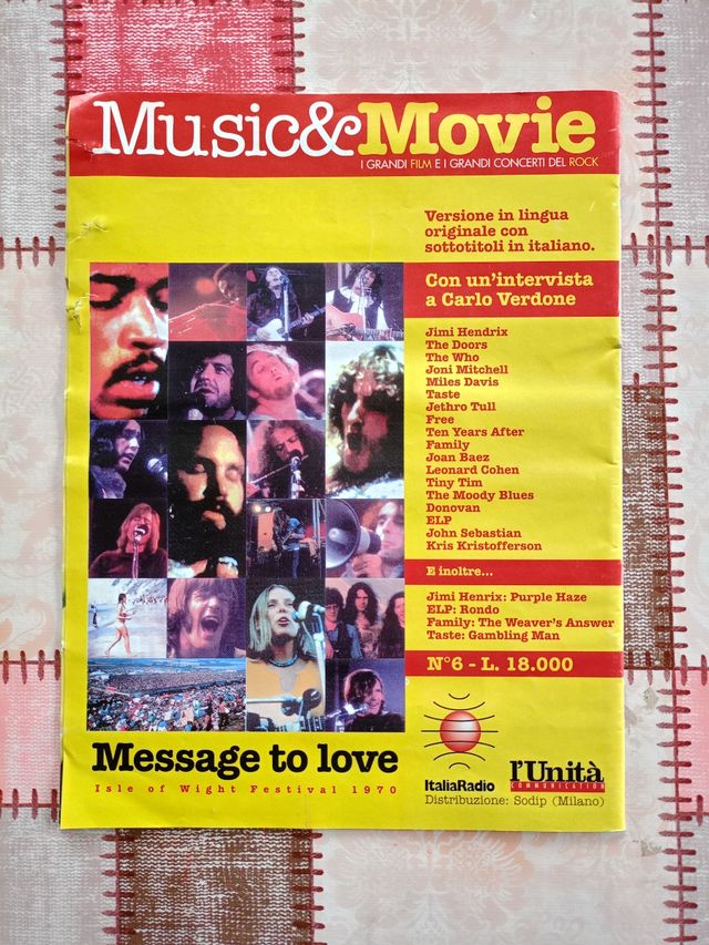 Message to love Isle of Wight 1970