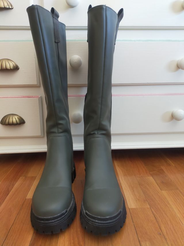 Botas altas verdes