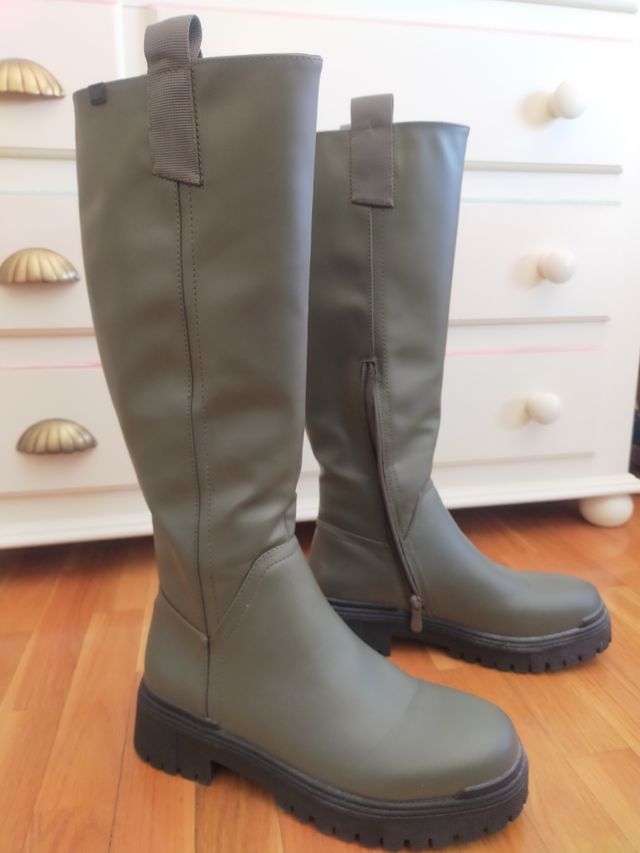 Botas altas verdes