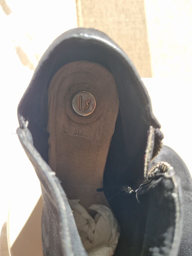 Botines terciopelo 38