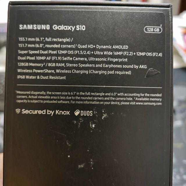 Samsung Galaxy S10 negro 128gb