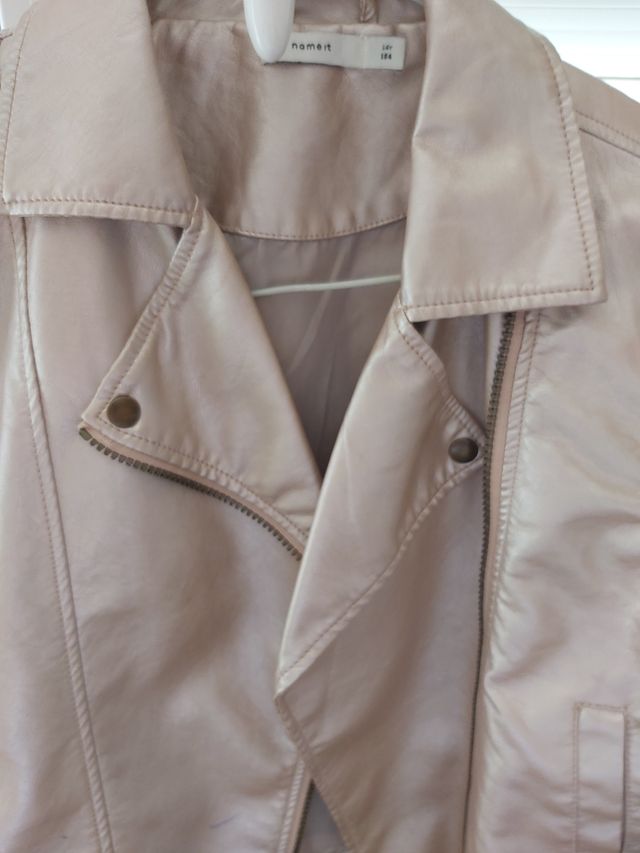 Cazadora polipiel niña