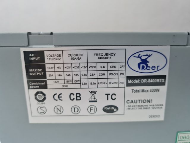 Fuente Alimentacion 400W para PC