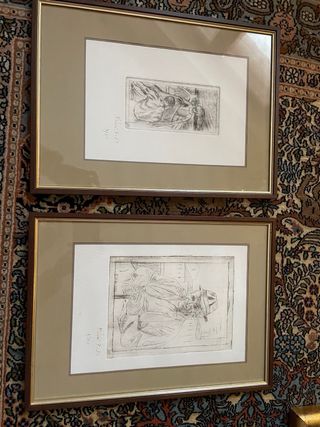 Quadri disegno matita fatto a mano Melani