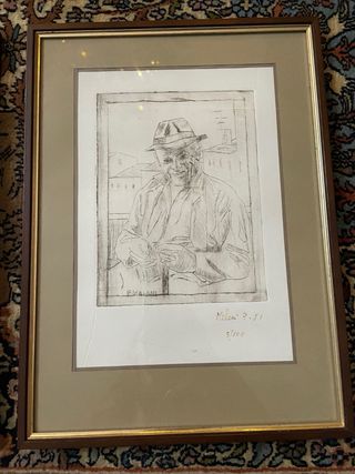 Quadri disegno matita fatto a mano Melani