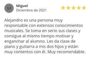 Clases particulares de música