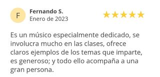 Clases particulares de música