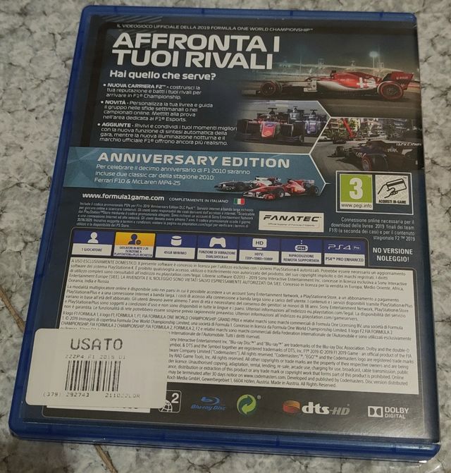 Formula 1 2019 PS4