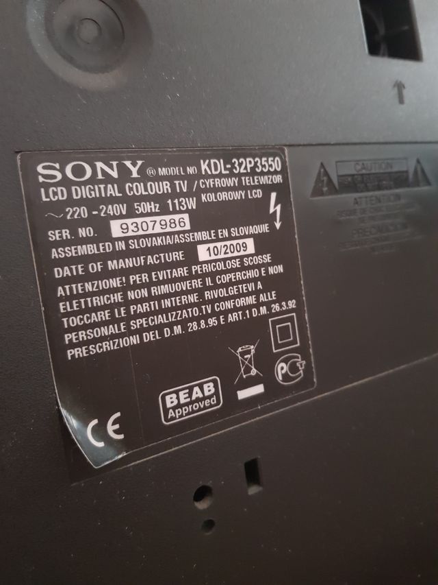 Televisor SONY de 32 pulgadas