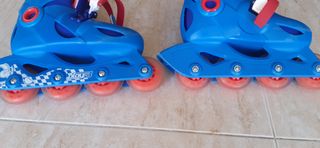 Patines en linea 32-34, casco y bolsa