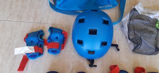 Patines en linea 32-34, casco y bolsa