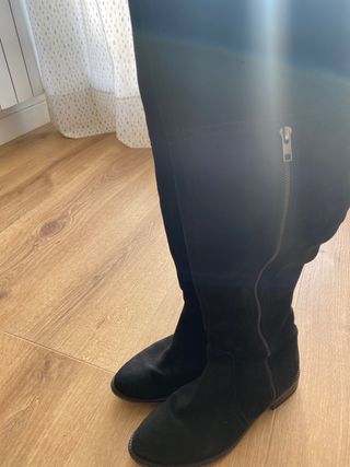 Botas altas negros ante talla 39 negro