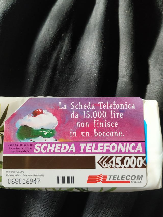 Piccolo lotto schede telefoniche bassa tiratura