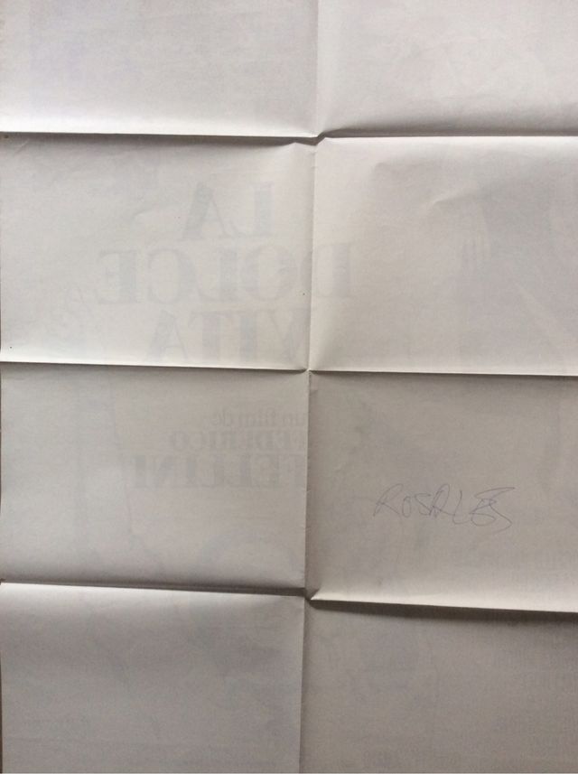 Póster Fellini ‘La dolce vita’.