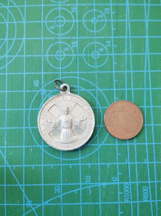 Rara medalla religiosa aluminio a. 50's