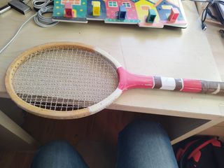 raqueta tenis vintage