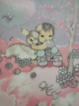 manta cuna o manta cuco bebé manterol terciopelo