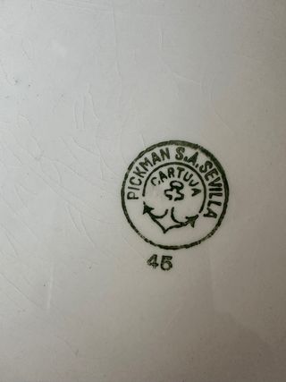 vajilla Pickman Cartuja Sevilla