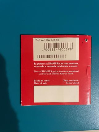 Guitarra Alhambra Wood Series W-1 (2005)