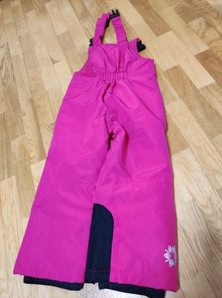 Pantalón peto-buzo de niña para nieve