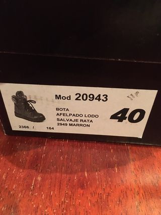 Botas piel talla 40