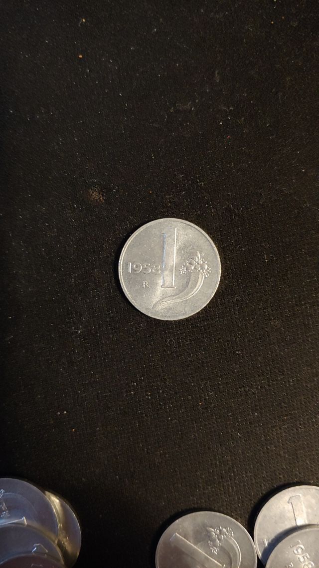 Moneta 1 lira 1958