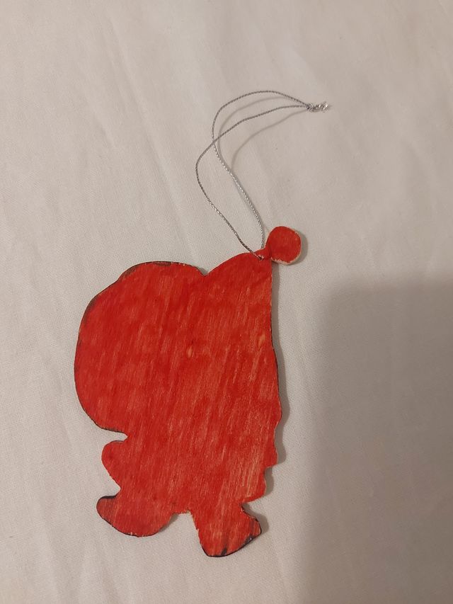 Decorazione natalizia artigianale legno