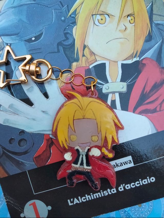 Fullmetal Alchemist llavero resina Ed Elric chibi