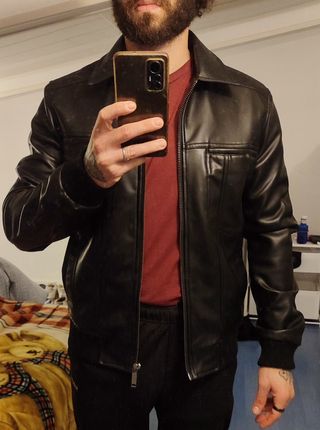 Chaqueta de cuero Zara 