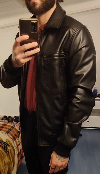 Chaqueta de cuero Zara 