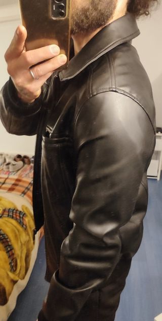 Chaqueta de cuero Zara 