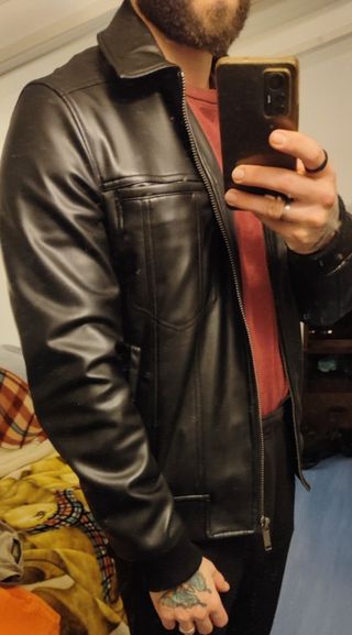 Chaqueta de cuero Zara 