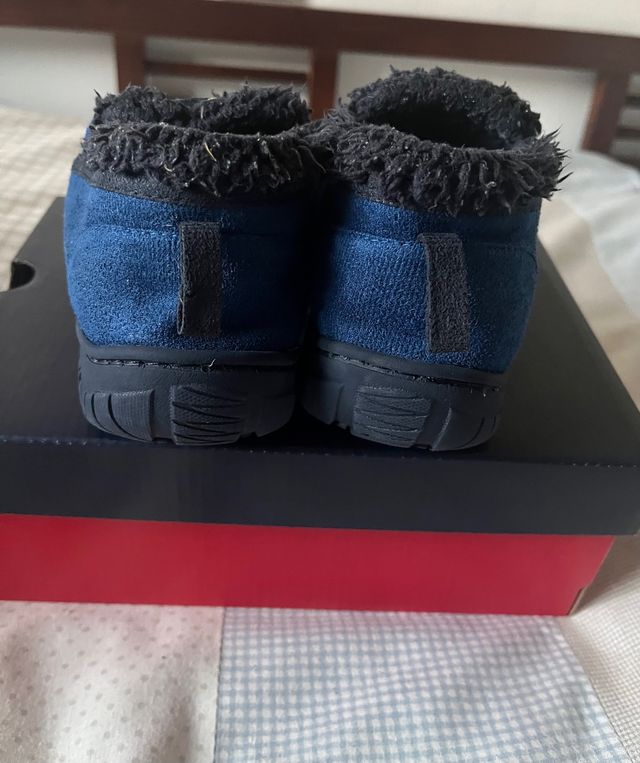 Zapatillas de casa azules de Tex