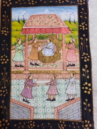 Dipinto su seta orientale batik