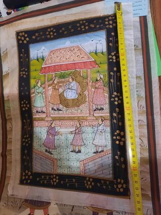 Dipinto su seta orientale batik