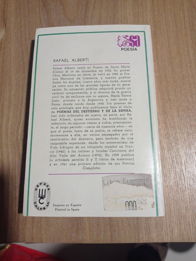 Poemas del destierro y de la espera