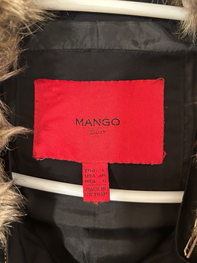 Anorak Mango de plumas talla L