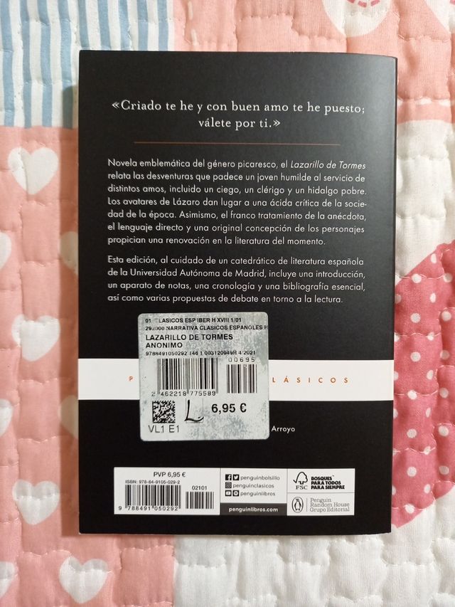 Libro Lazarillo de Tormes