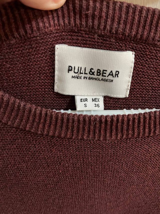 Jersey de hombre color granate