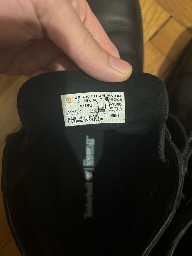 scarpe timberland pelle nere