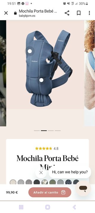 Mochila portabebes BabyBjörn