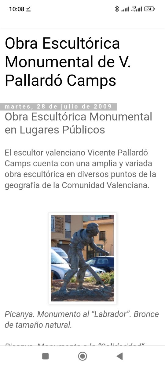 Obra original Vicente pallardo