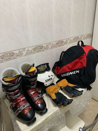 Equipo completo de esquiar