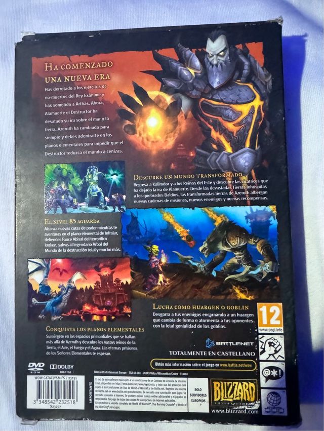 JUEGO PC WARCRAFT CATACLYM