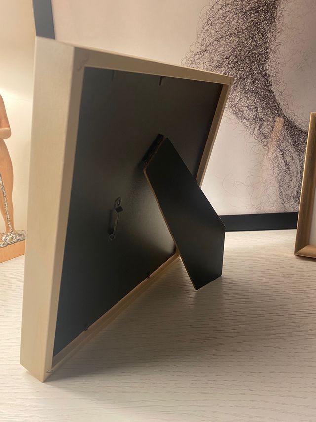 disegno xilografico con cornice in legno