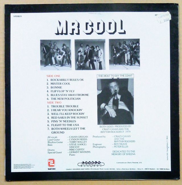 CRAZY CAVAN & THE RHYTHM ROCKERS-,LP 12"