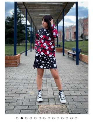 Vestido estrellas Maldita Shop Vuela Raso