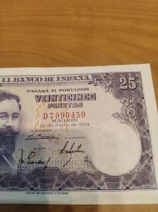 25 pesetas Albéniz