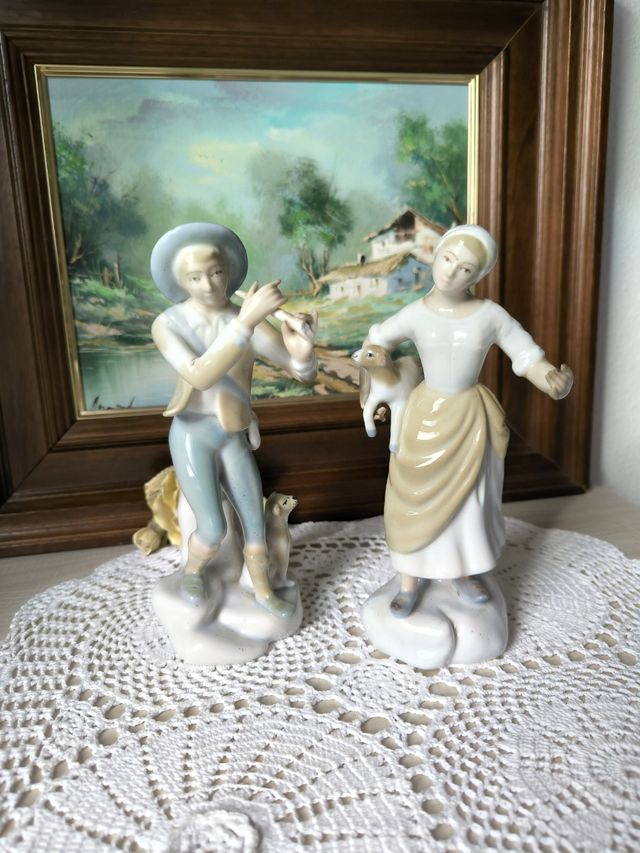 Pareja.Figuras de porcelana 
