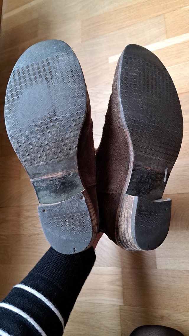 Botines marrones piel